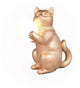 Rl lebe dein Licht Reality Gatio - Tischlampe - Gold - exkl. 1x G9 3 W - Schnurschalter