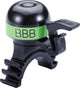 Bbb Cycling BBB-16 Minifit Fahrradklingel – Messing – alle Lenkerdurchmesser – Schwarz Grün