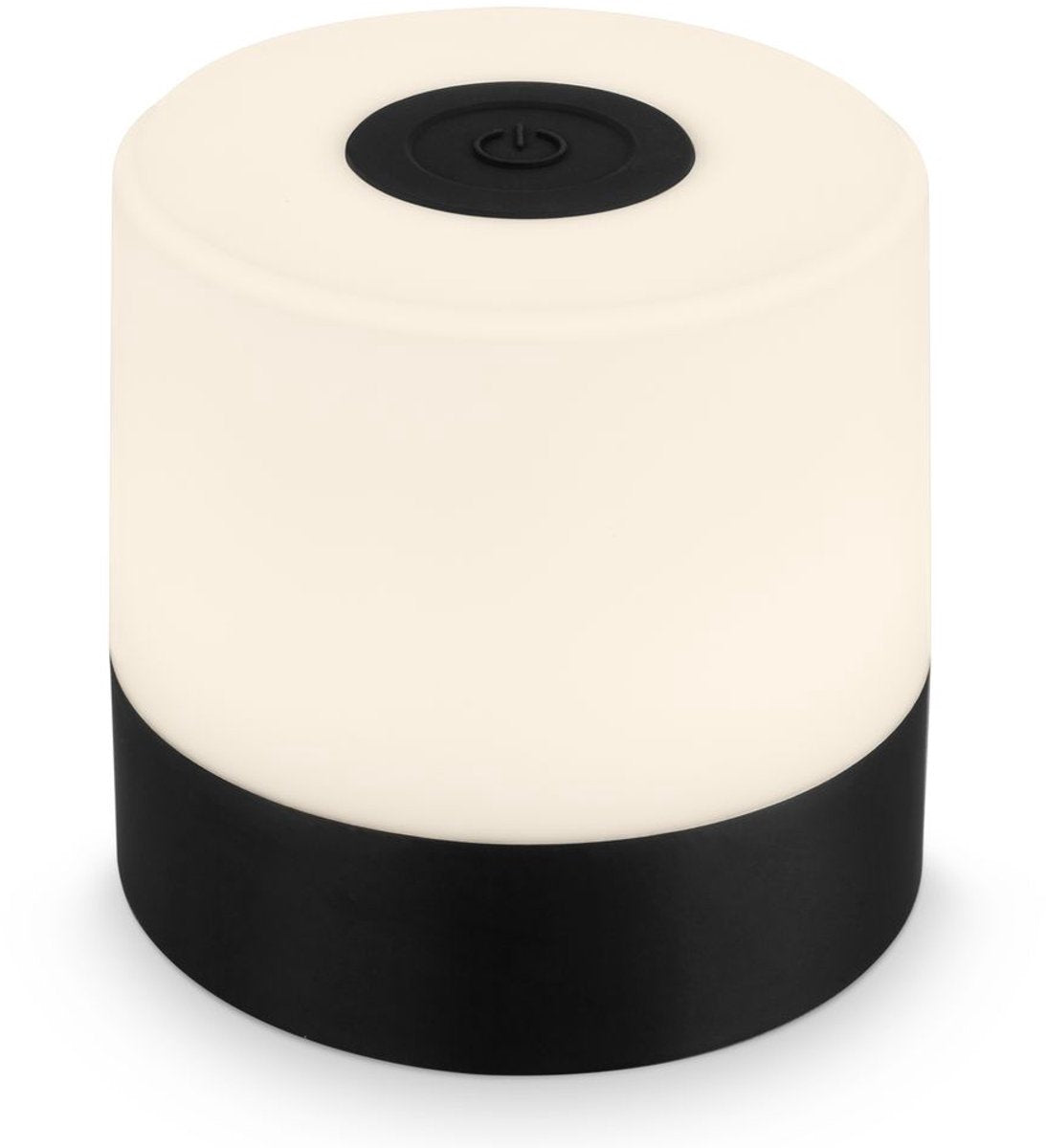 B.k.licht briloner - Wiederaufladbare Mini-Tischlampe - mit USB-C - kabellos - dimmbar - Außenlampe - Kinderlampe - 2.700k warmweißes Licht - 7x7 cm - Schwarz