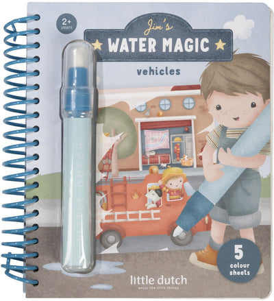 Little Dutch, magisches Wasser-Malbuch, Jim-Fahrzeuge