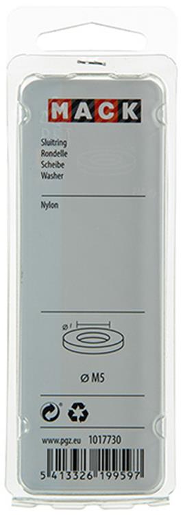 Mack 1017730 – Unterlegscheibe Nylon 10 Stück m5 | 10 Stück