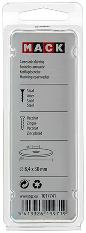 Mack 1017741 - Karosseriescheibe verzinkt 12 Stück 8,4 x 30 mm | 10 Stück