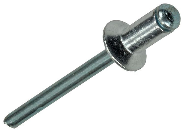 Mack 1020302 - 28 Blindklammern Aluminium 4,8x10mm | 5 Stück