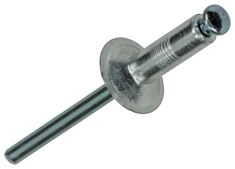 Mack 1020306 - 16 Blindklammern Aluminium 4,8x18mm | 5 Stück