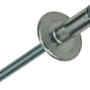 Mack 1020309 – 11 Blindklammern, Aluminium, breiter Kopf, 4,8 x 14 mm | 5 Stück