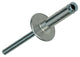 Mack 1020311 – 9 Blindklammern, Aluminium, breiter Kopf, 4,8 x 20 mm | 5 Stück