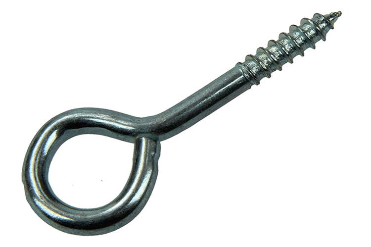 Mack 1017773 - Schrauböse aus verzinktem Stahl 9 Stück 4,0 x 30 mm | 10 Stück
