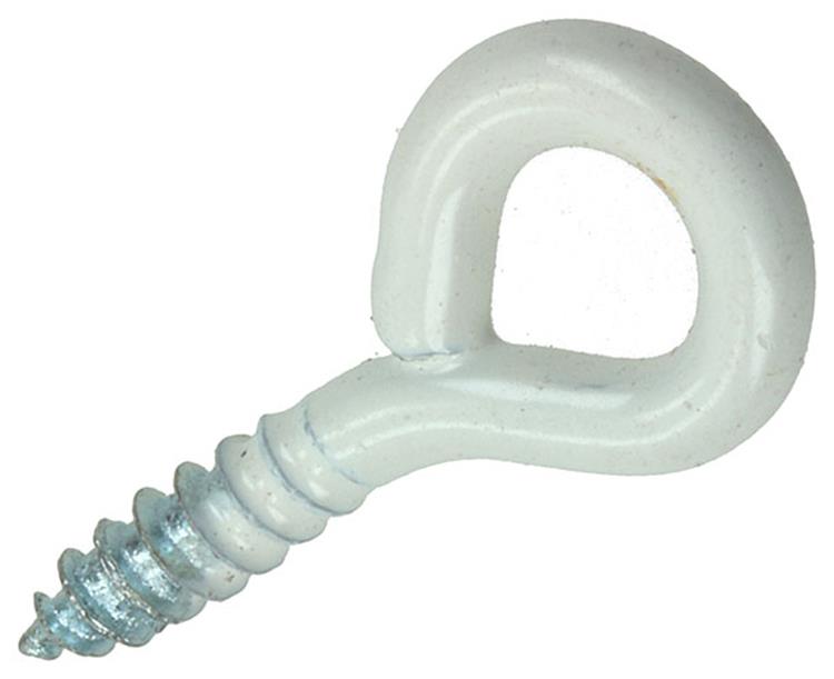 Mack 1017783 - Schrauböse Stahl weiß 10 Stück 2,5 x 12 mm | 10 Stück