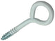 Mack 1017786 - Schrauböse Stahl weiß 4 Stück 4,0 x 30 mm | 10 Stück