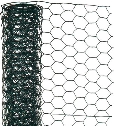 Natur – verzinktes Stahlgeflecht – 1 x 5 m – grün – 13 x 13 mm Maschenweite