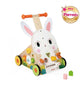 Janod – Hase aus Holz – Multifunktionswagen – Gehhilfe