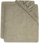 Jollein Wickelauflagenbezug Frottee 75x85cm olivgrün (2er Pack)