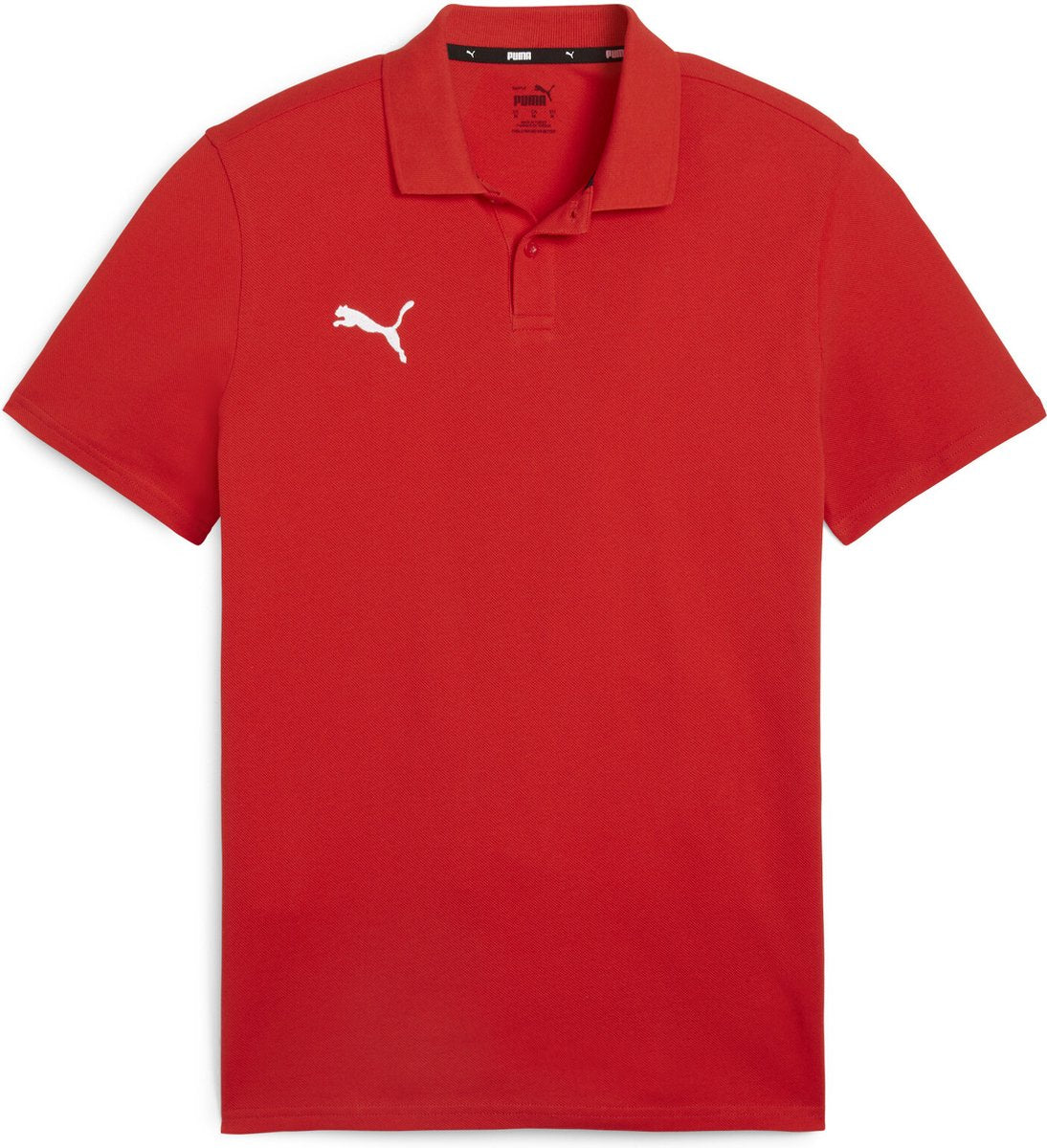 Puma Teamgoal Casuals Polo Herren Sportshirt - Rot-Weiß
