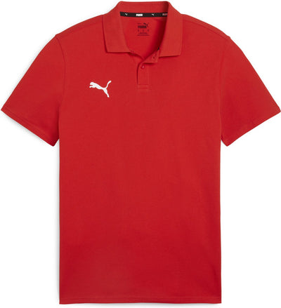 Puma Teamgoal Casuals Polo Herren Sportshirt - Rot-Weiß