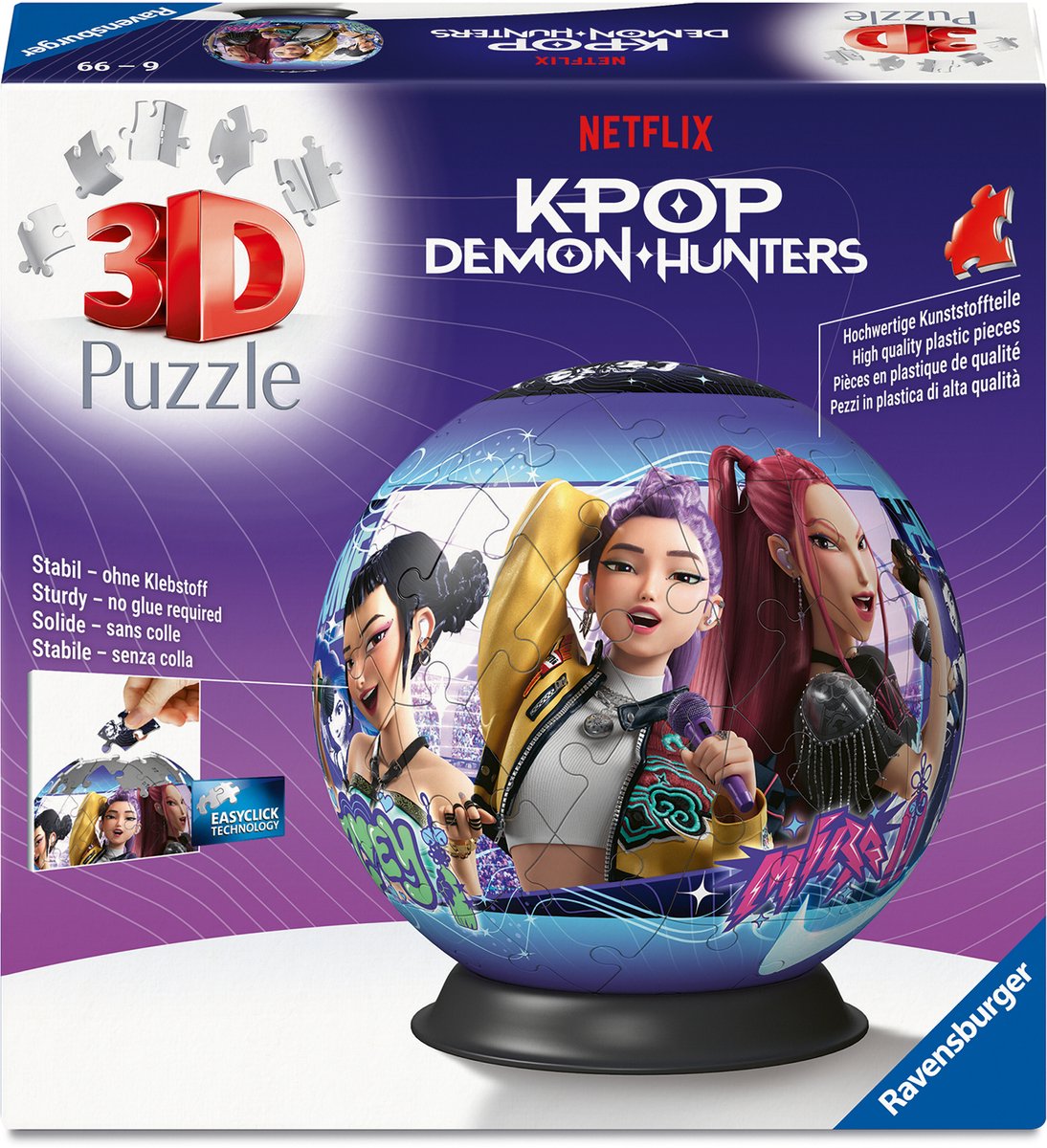Ravensburger – 3D-Puzzleball – Kpop-Dämonenjäger – 72 Teile
