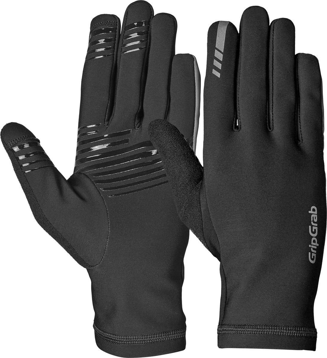 Gripgrab - Isolator 2 Frühling Herbst Fahrradhandschuhe Langfinger Thermo ohne Polsterung - Schwarz - Unisex - Größe XS