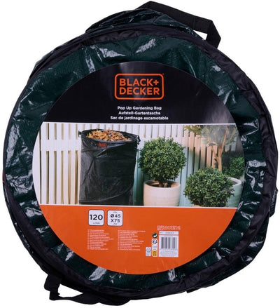 Black+decker Gartenabfallsack – faltbar – 45 x 75 cm – 120 l – grün