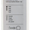 Mack 1017791 – metrische Ösenschraube + Mutter verzinkt 4 Stück M6 x 40 mm | 10 Stück