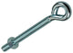 Mack 1017794 – metrische Ösenschraube + Mutter verzinkt 2 Stück M8 x 80 mm | 5 Stück