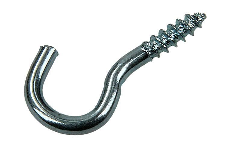 Mack 1017795 - Schraubhaken verzinkter Stahl 18 Stück 2,5 x 12 mm | 10 Stück