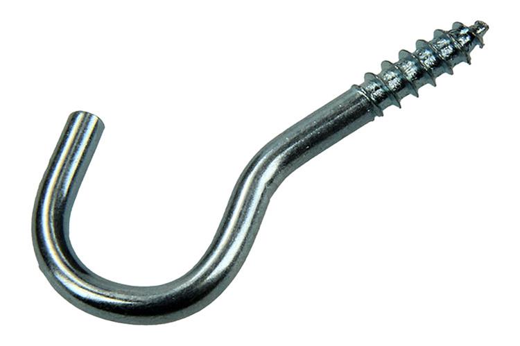 Mack 1017797 - Schraubhaken verzinkter Stahl 10 Stück 3,5 x 20 mm | 10 Stück