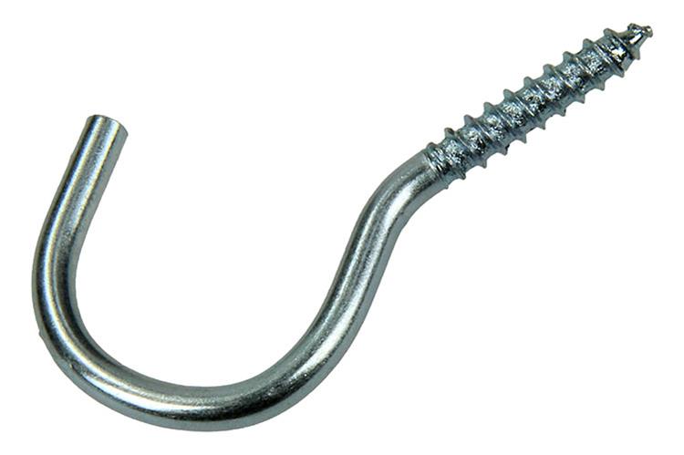 Mack 1017799 - Schraubhaken verzinkter Stahl 7 Stück 4,0 x 25 mm | 10 Stück