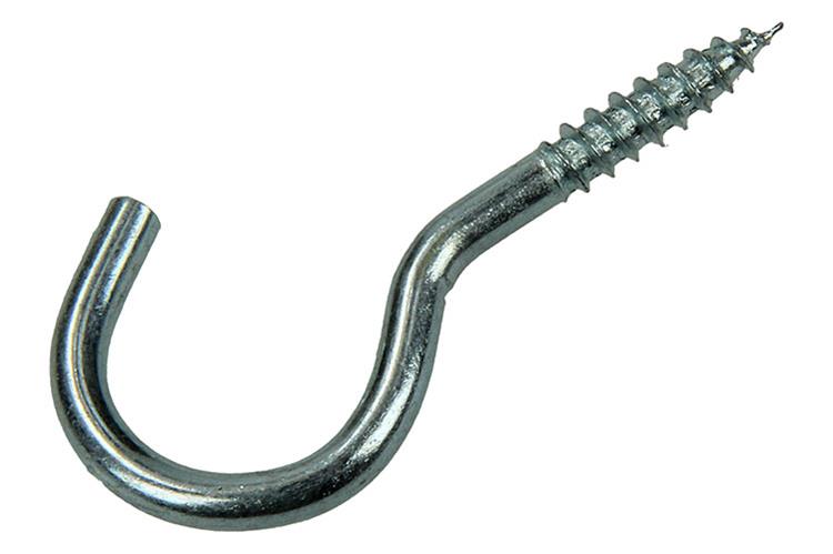 Mack 1017800 - Schraubhaken aus verzinktem Stahl 6 Stück 4,5 x 30 mm | 10 Stück
