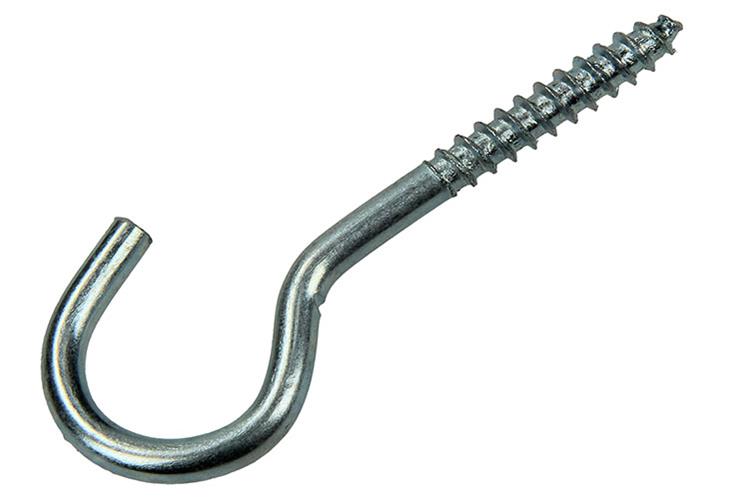 Mack 1017803 - Schraubhaken verzinkter Stahl 4 Stück 5,0 x 50 mm | 5 Stück