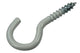 Mack 1017807 - Schraubhaken Stahl weiß 5 Stück 3,5 x 20 mm | 10 Stück