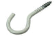 Mack 1017808 - Schraubhaken Stahl weiß 4 Stück 4,0 x 30 mm | 10 Stück