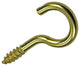 Mack 1019696 - Schraubhaken Messing 7 Stück 2,5 x 12 mm | 10 Stück
