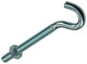 Mack 1017811 – metrischer Schraubhaken + Mutter verzinkt 3 Stück M6 x 60 mm | 10 Stück