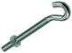 Mack 1017813 – metrischer Schraubhaken + Mutter verzinkt 2 Stück M8 x 80 mm | 5 Stück