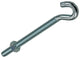 Mack 1017814 – metrischer Schraubhaken + Mutter verzinkt 2 Stück M8 x 100 mm | 5 Stück