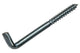Mack 1017833 – Schraubdaumen mit Schlitz, verzinkter Stahl. 3 Stück 6,0 x 80 mm | 10 Stück