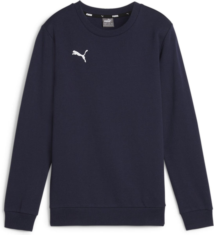 Puma Teamgoal Casuals Crew Neck Sweat Jr Jungen Sportpullover – Marine-Weiß