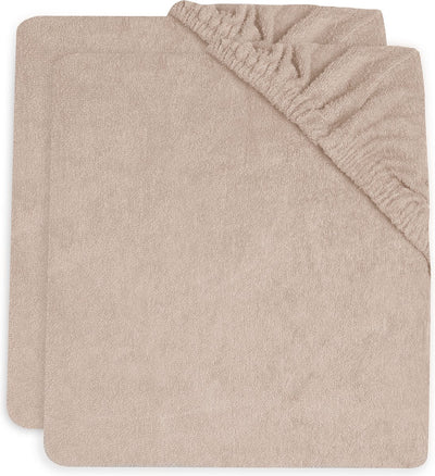 Jollein - Wickelauflagenbezug Frottee 50x70cm - Wickelauflage mit weichem Bezug - wildrosa - 2 Stück