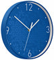 Leitz wow stille Wanduhr modern - blau