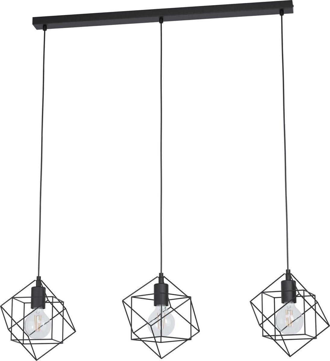 Eglo Straiton - Hängelampe - E27 - 90,5 cm - Schwarz