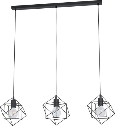 Eglo Straiton - Hängelampe - E27 - 90,5 cm - Schwarz