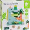 Klassische Welt der Welt Holz Ballenbaan Dinosaurus, 4dlg.