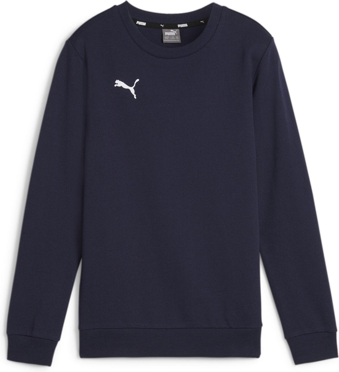 Puma Teamgoal Casuals Crew Neck Sweat Jr Jungen Sportpullover – Marine-Weiß