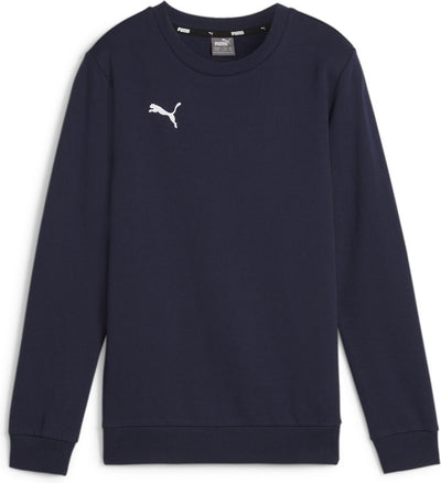 Puma Teamgoal Casuals Crew Neck Sweat Jr Jungen Sportpullover – Marine-Weiß