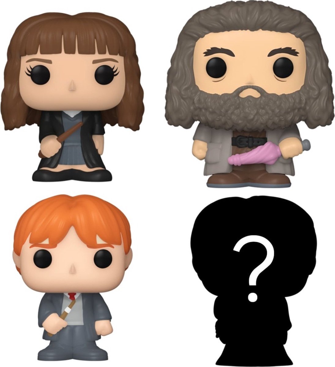 Funko Harry Potter – Bitty Pop! 4er-Pack Hermine 2,5 cm Sammelfigur – mehrfarbig