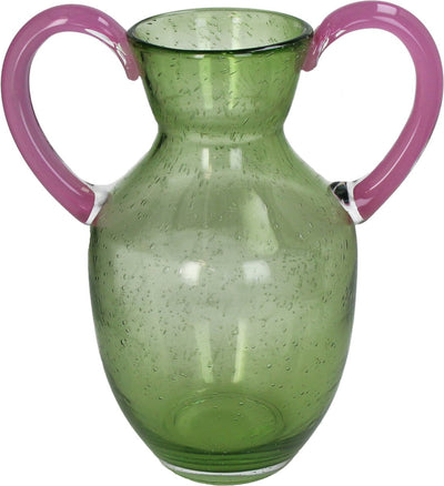 HD Collection Vase Glas grün 27x18x32,5cm