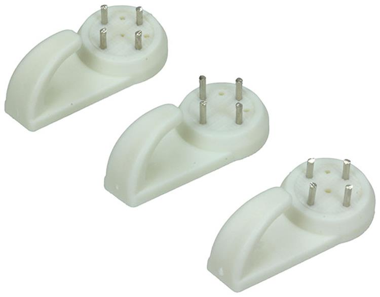 Mack 1017845 - Betonhaken Kunststoff 3 Stück 40 mm | 10 Stück