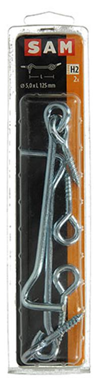 Mack 1017851 – Windhaken aus verzinktem Stahl, 2 Stück, 5,0 x 125 mm | 5 Stück