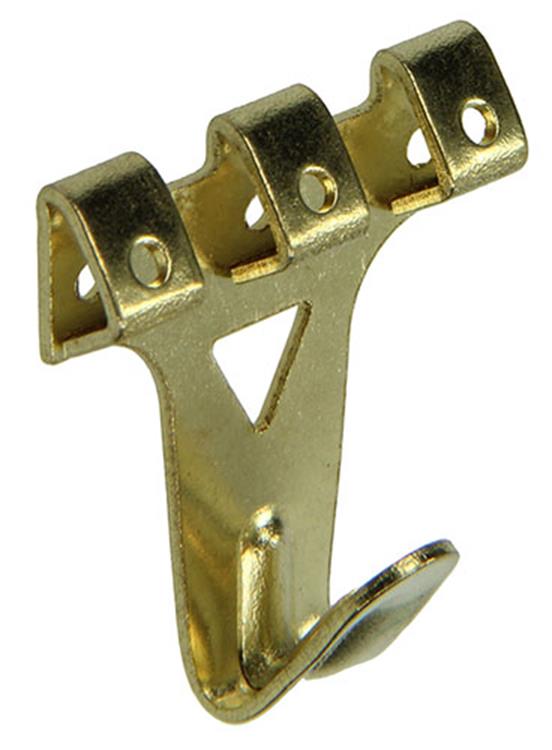 Mack 1017856 - Rahmenhaken Stahl vermessingt 4 Stück 30 x 34 mm | 5 Stück