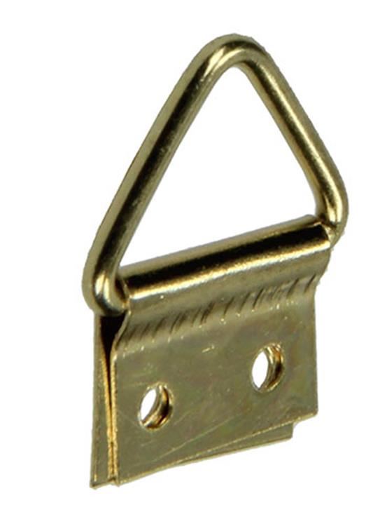 Mack 1017858 - Rahmenaufhänger Stahl vermessingt 6 Stück 10 x 17 mm | 10 Stück