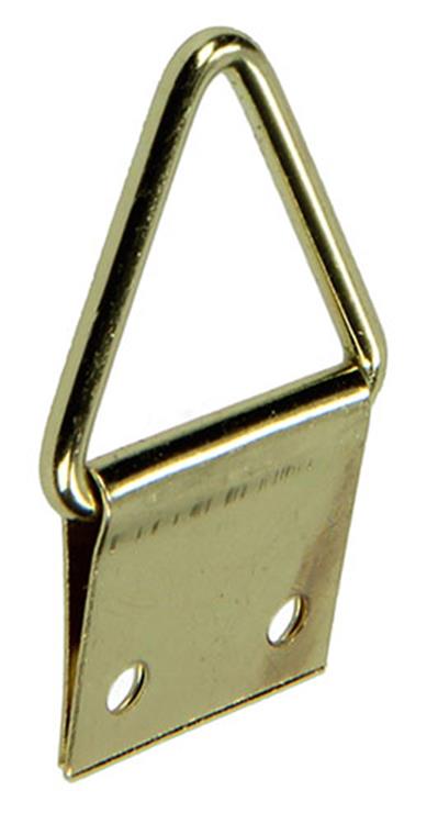 Mack 1017859 - Rahmenaufhänger Stahl vermessingt 5 Stück 13 x 25 mm | 10 Stück